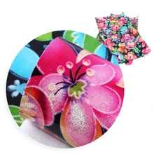 20*34 см цветочные узоры напечатанные синтетическая кожа, материалы для ручных поделок для ручной работы, 1Yc5629