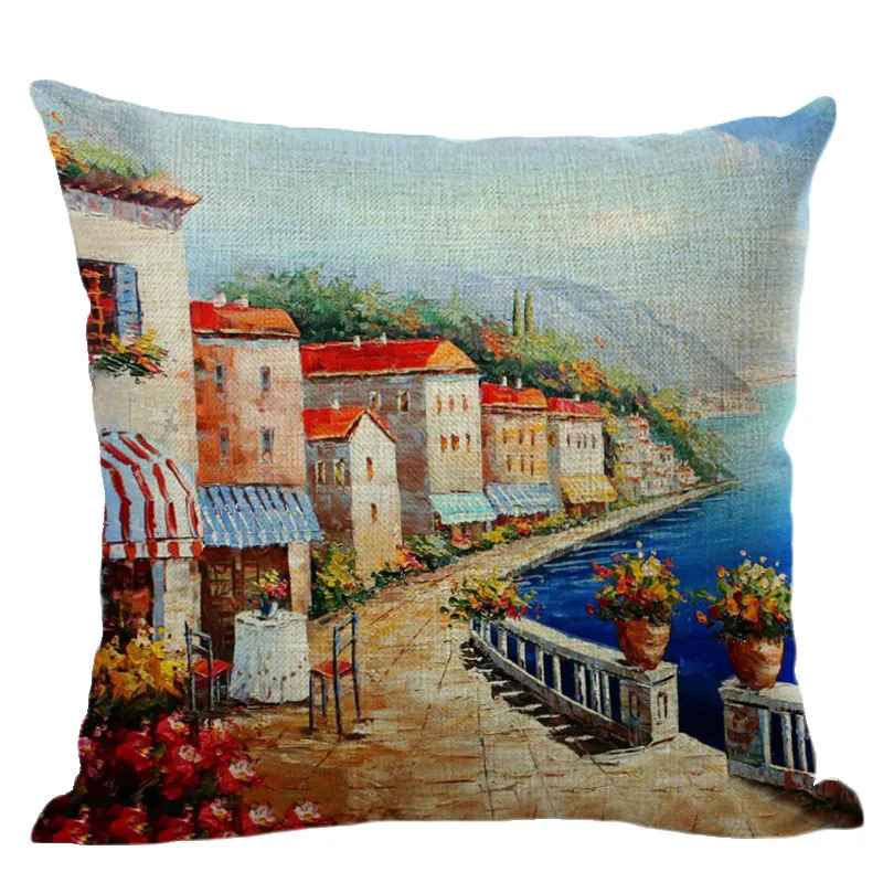 Всемирно известная картина сельские пейзажи маслом шаблон Наволочка для