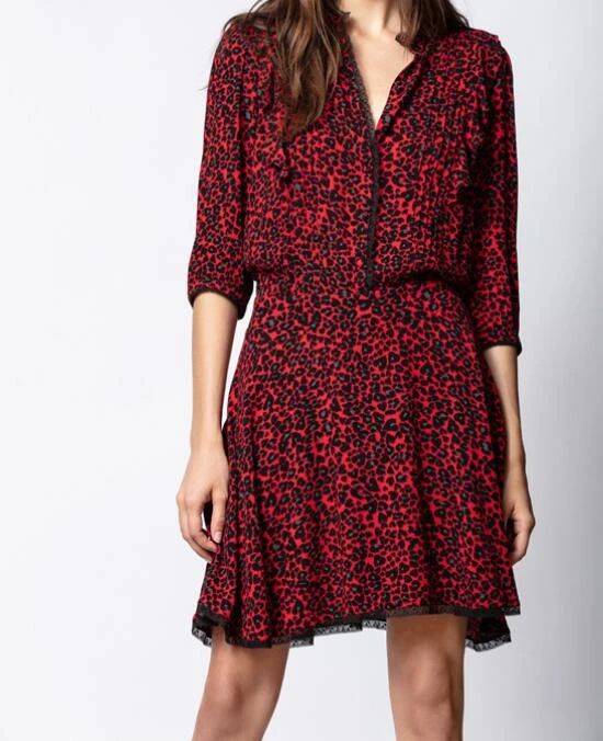 red leopard dresses