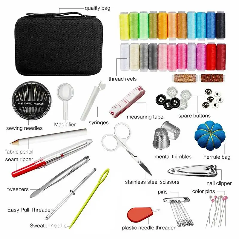 Spree-Sewing Set Diy Multi-Function Sewing Kits Bag Set Sewing Box Set Hand  Quilting Sewing Embroidery Thread Sewing Accessories