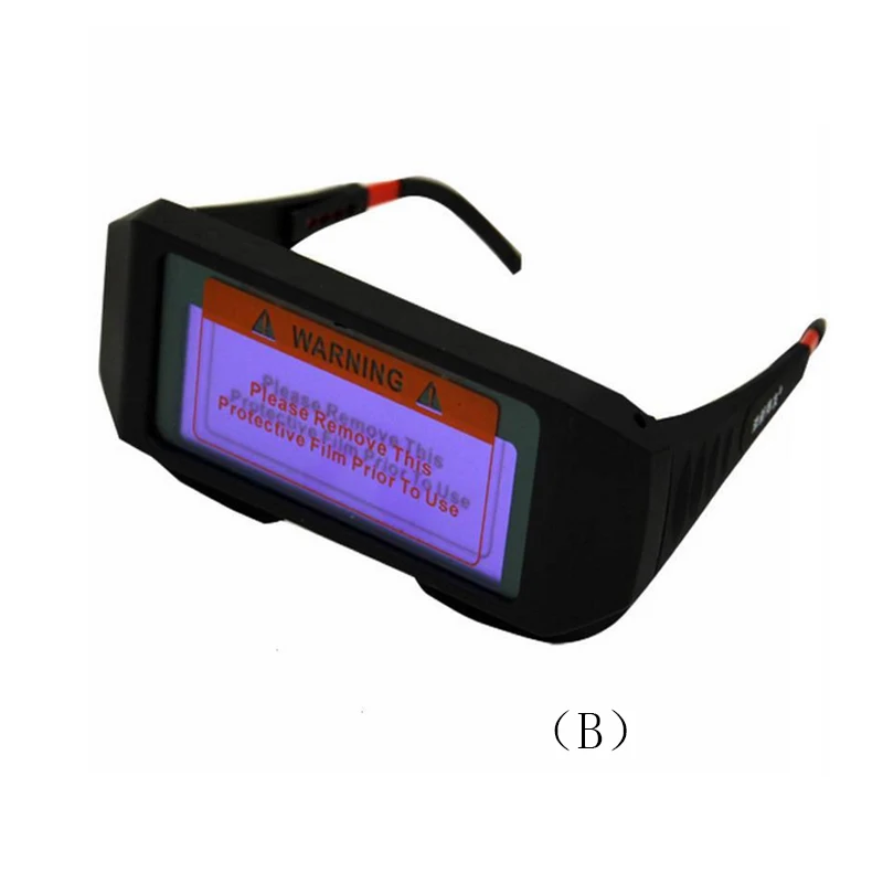 Затемнение сварочные очки защитные сварочные очки маска шлем анти-флог антибликовые очки 1 шт. Черный A/черный B