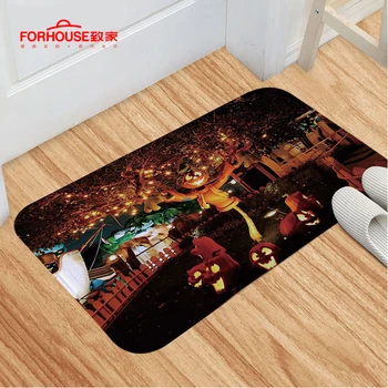 

Anti Slip Floor Carpets Creative Cat Halloween Animals Print Bathroom Kitchen Entrance Rugs Home Decoration Mats