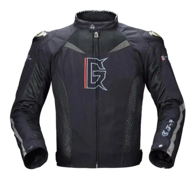 Призрак гонки Лето мотоциклетная куртка+ мотоциклетные штаны мотогонок костюм защитное Шестерни Армо защиты пятки; в стиле хип-хоп Moto Костюмы - Цвет: GRY10 Black