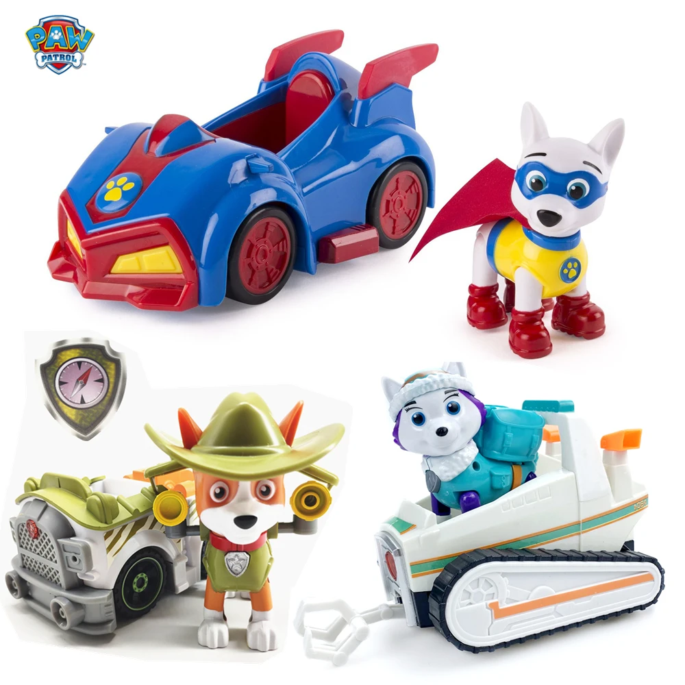 Juguete de cumpleaños de la Patrulla canina para niños, modelo de figura de acción, anime, Apollo tracker, Everest