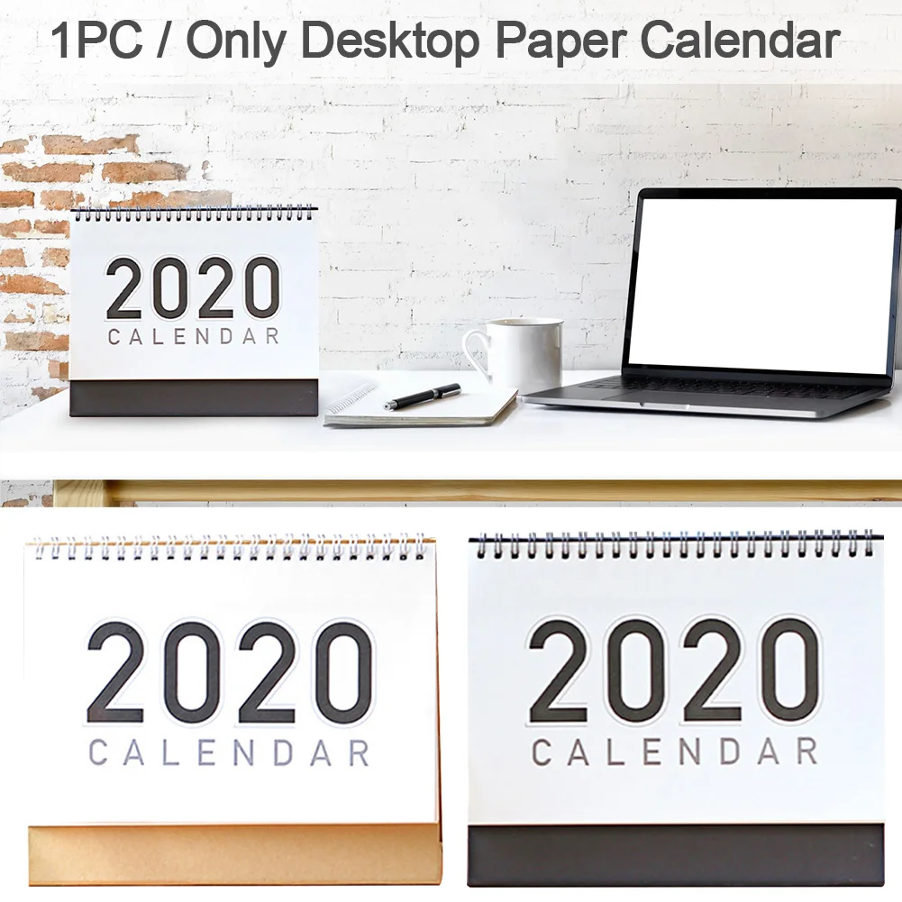 Organizer Monthly Daily Schedule Desktop Paper Calendar Table Planner DIY Memo Home Office School Flip Free-Standing To Do List