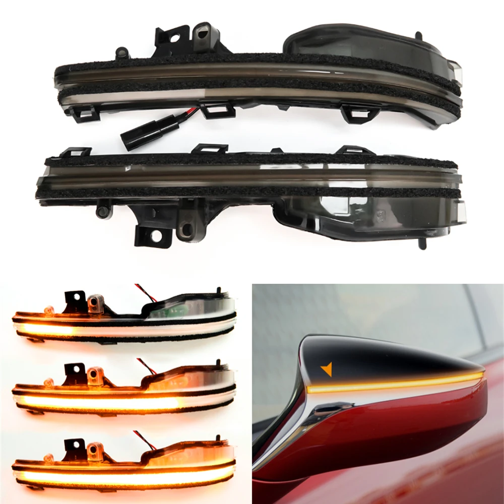 

For Lexus ES UX RC F LC LS 2019 2020 ES350 UX200 LC500 LS500 LED Dynamic Turn Signal Light Sequential Side Mirror Indicator Lamp