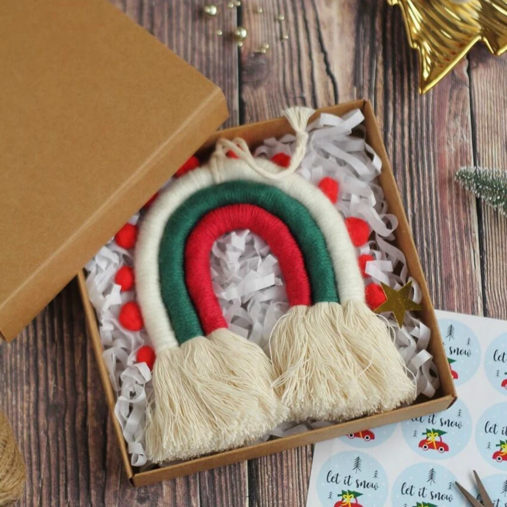 Золотистый/серебристый Радужный гобелен Настенная подвеска в скандинавском