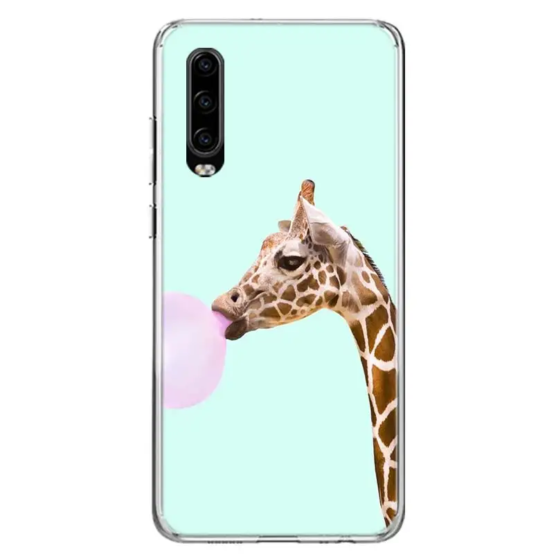 Cat Bear Totally Brighten Cover Phone Case for Huawei P30 P20 Mate 30 20 10 Pro P10 Lite P Smart Z+ Coque Shell Capa - Цвет: TW101-4