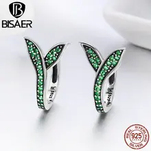 BISAER Bijoux 925 пробы серебряные цветущие цветочные бутоны, серьги-гвоздики для женщин, модные серебряные серьги, ювелирные изделия GXE295
