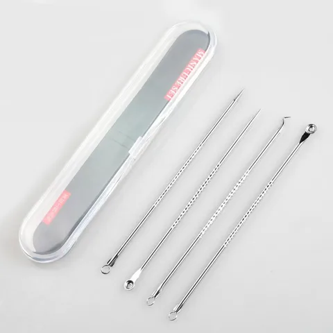 Stainless Steel Blackhead Comedone Acne Corrector Remover Extractor Skin Care Pore Cleaner Needles Remove Tools