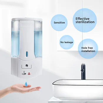 

400ml Automatic Sensor Soap Dispenser Touchless Infrared Smart Hand Washer Hand Sanitizer Detergent Wall Mounted For Bathroom