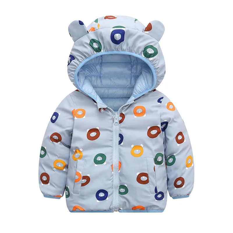 

Girls winter coat Spring Autumn Kids Jacket Boys Hooded Outerwear enfant Baby Clothes Lightweight down cotton Parkas Children