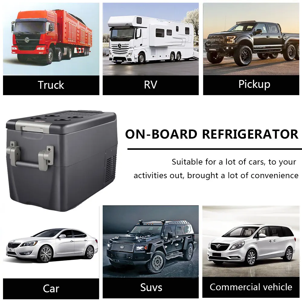 Wonderful 40L DC12/24V  Mini Fridge/Cooler Portable Compact Personal Fridge For Car/Truck 12 volt fridge