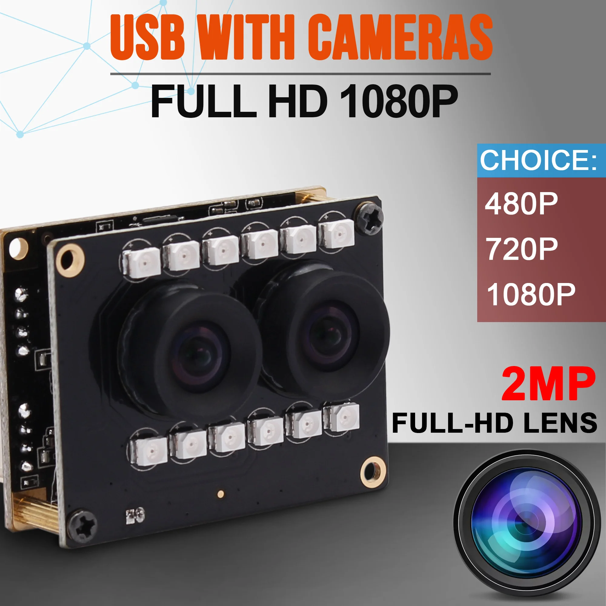 2 0 мегапикселей AR0230 датчик WDR 1080 дБ объектив без искажений P FULL HD UVC USB веб камера