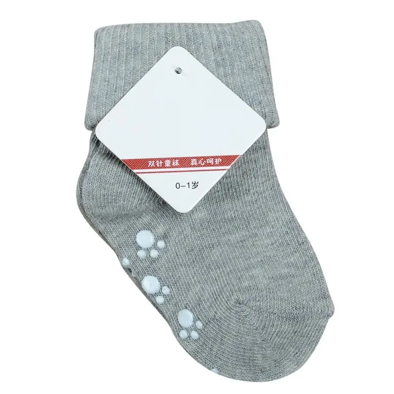 Нескользящие теплые носки для малышей весенние хлопковые носки для девочек носки-тапочки для маленьких мальчиков и девочек Одежда для младенцев аксессуары, нескользящие носки