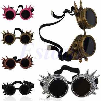

Victorian Gothic Cosplay Rivet Steampunk Goggles Glasses Welding Punk Jy18 20 Dropship