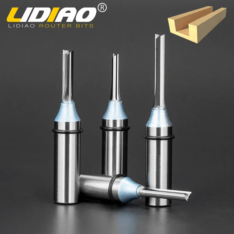 LIDIAO 1 шт. 1/2 &quotХвостовик TCT прямые фрезы с установочным кольцом для резьбы по