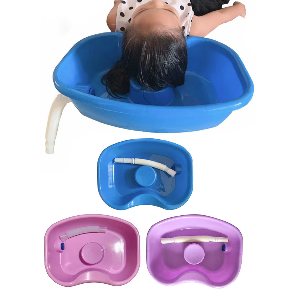 Hair Washing Basin Tray Shampoo Basin Bowl for Home with with Drain Hose for Kids Elderly Barber Salon