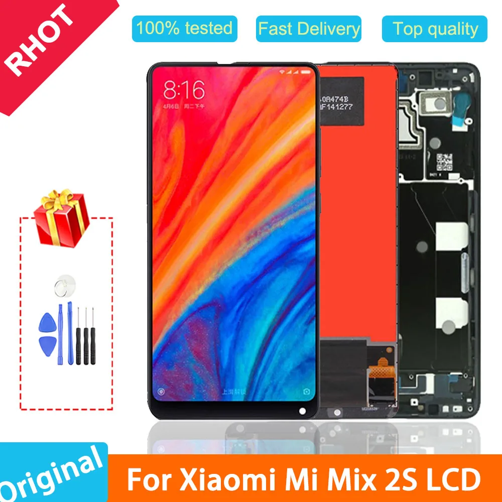 5 99 &quotоригинальный IPS ЖК-дисплей для Xiaomi Mi Mix 2s с сенсорным экраном и дигитайзером
