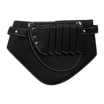 

Waist Pouch Hair Styling Clips Holster Comb PU Leather Barber Scissor Bag Hairdressing Tool Professional Rivet Salon With Belt