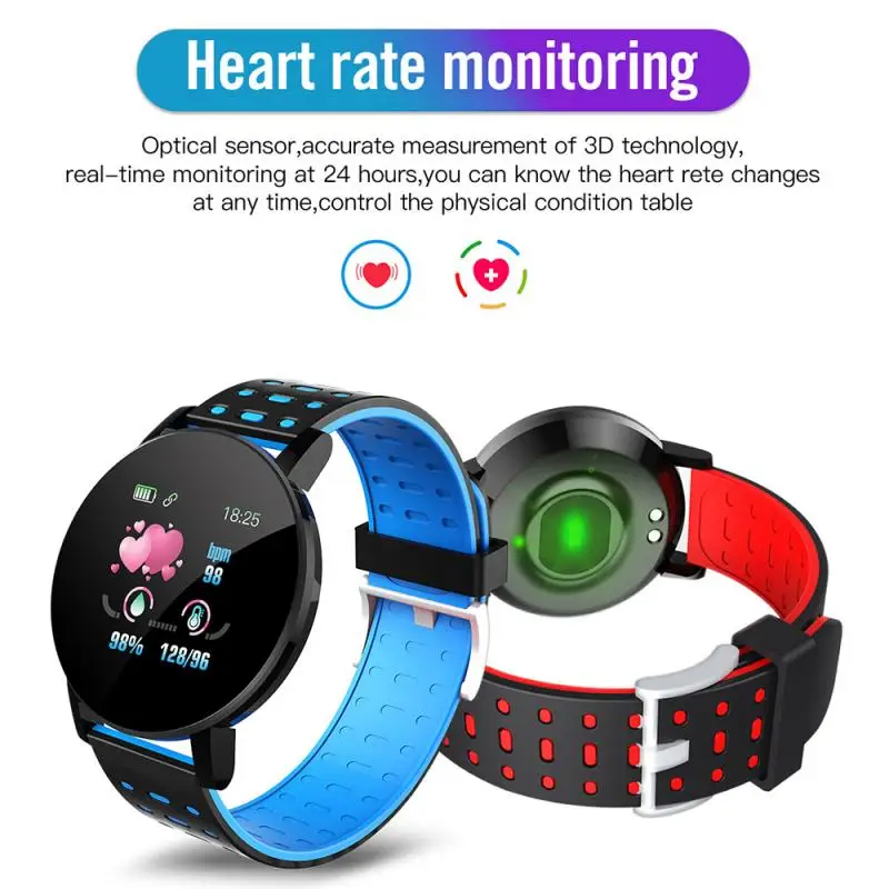 2022 neue 119Plus Smart Uhr Männer Blutdruck Smartwatch Frauen Uhr Sport  Tracker WhatsApp Für Android Ios PK B57 116 D13 M4|Smart Watches| -  AliExpress