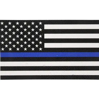 

2019 Rectangular Blue Lives Matter Police USA American Thin Blue Line Flag Car Decal Sticker