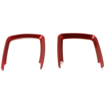 

2Pc Red Headlight Switch Surrounding Decorative Trims for BMW 2 3 4 Series X5 X6 (F22 F30 F31 F32 F33 F15 F16)