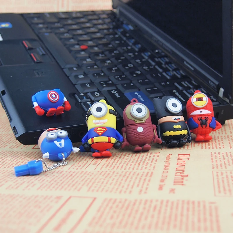 Супер желтый человек Usb флэш накопитель 32 Гб карта памяти флеш диск 2 0 64 фото