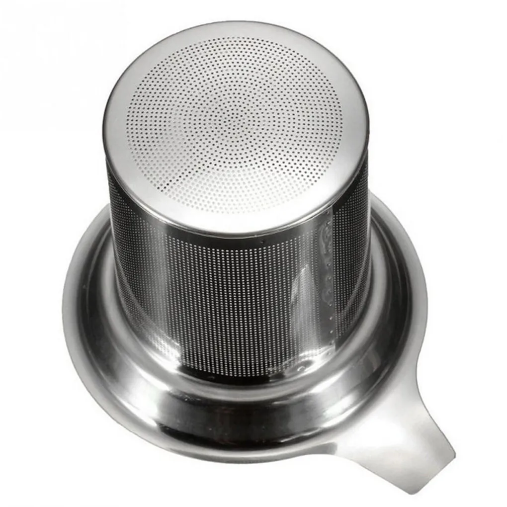 Tea Strainers Tea Leaves Separator Funnel Single-Wire Mesh Filter Stainless Steel Tea slag funnel Infuser Tea Teapot Tea Leaf