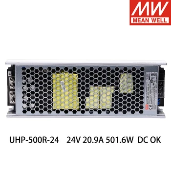 

MEAN WELL UHP-500R DC OK Single Output switching power supply 500W for Led Display 4.2V 5V 12V 15V 24V 36V 48V PFC UHP-500R-24