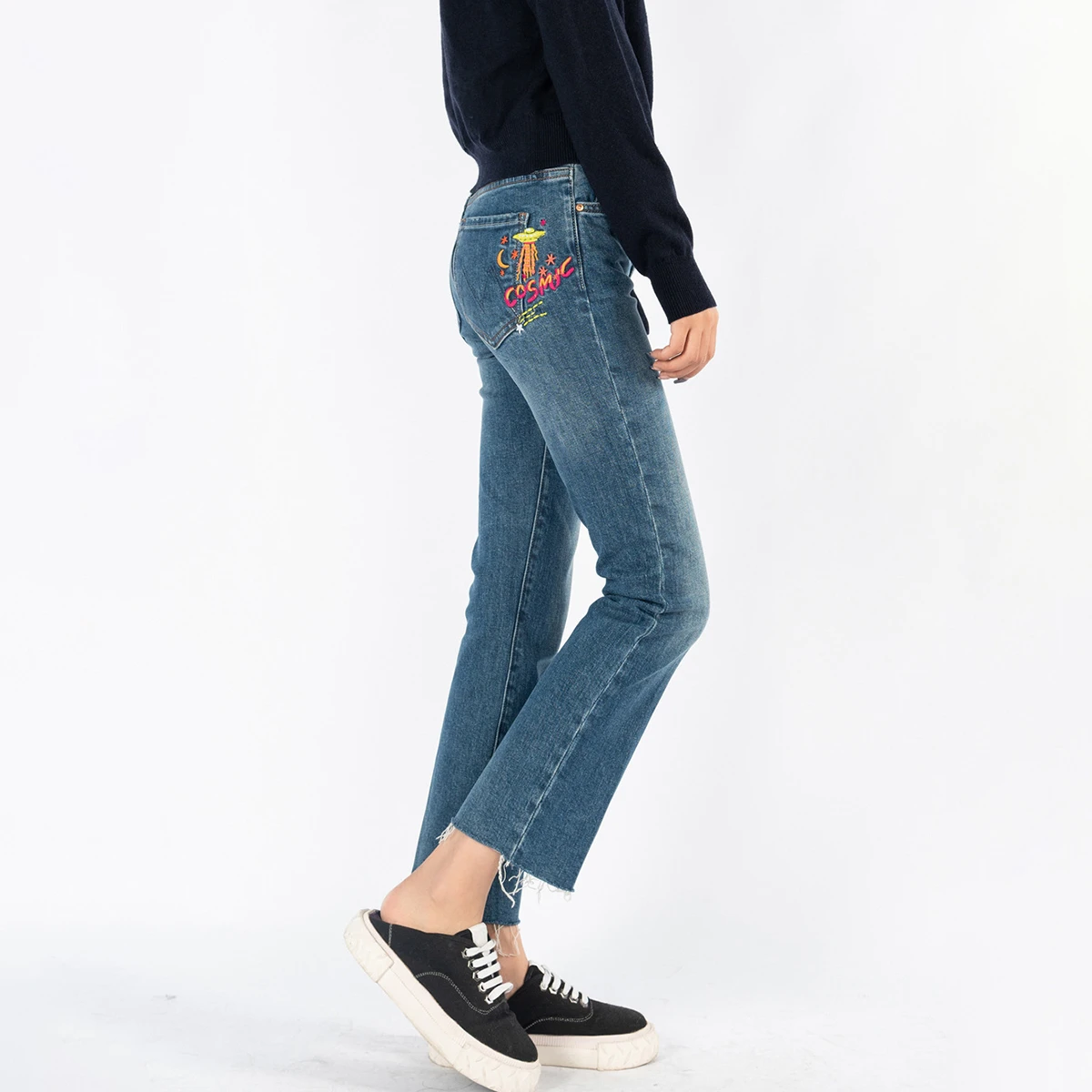 Casual vintage buttoned pants Clearance