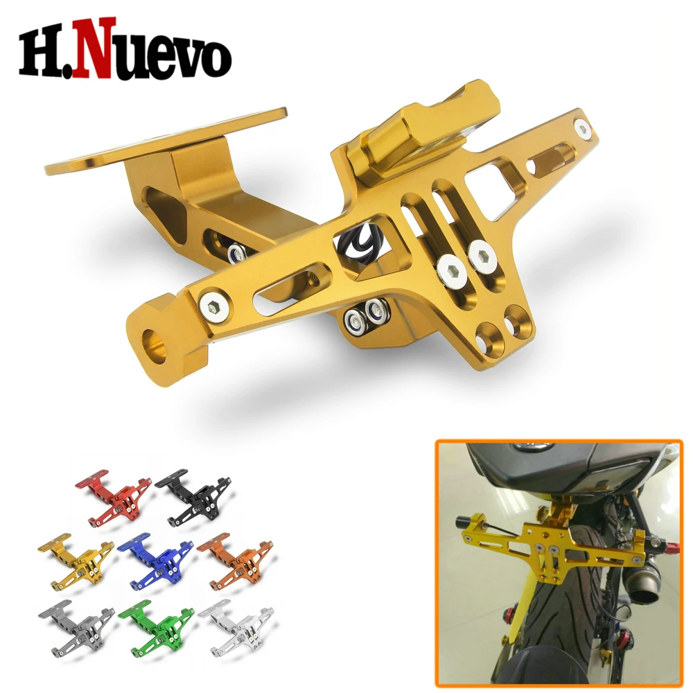 

For YAMAHA KAWASAKI APRILIA DUCATI SUZUKI TRIUMPH AK550 KTM KAWASAKI NINJA Motorcycle Rear License Mount Holder Plate Bracket
