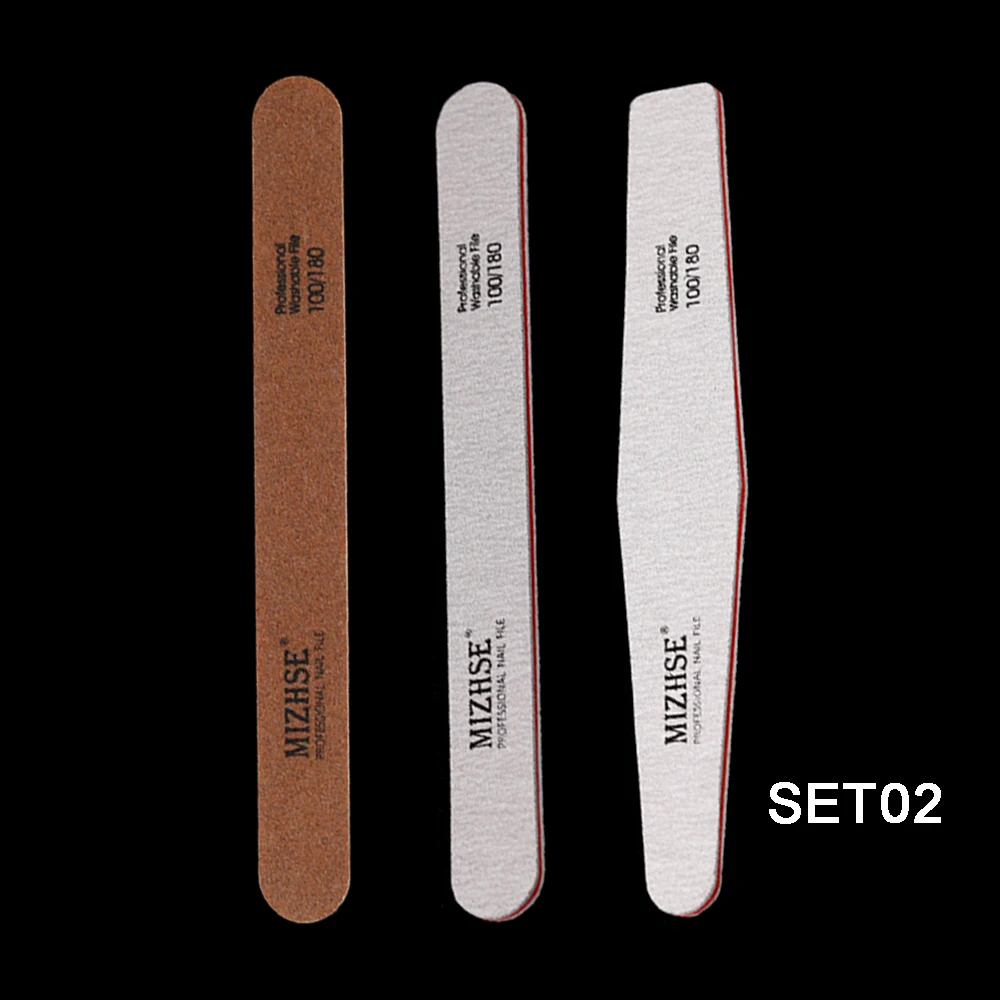 MIZHSE 3 шт. шлифовальные пилки буферный блок для ногтевого дизайна толстые