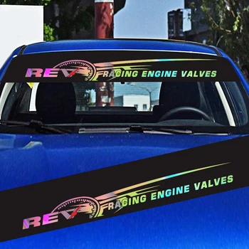 

Front+Rear Car Stickers Windshield Auto Racing Decals Vinyl Replacement