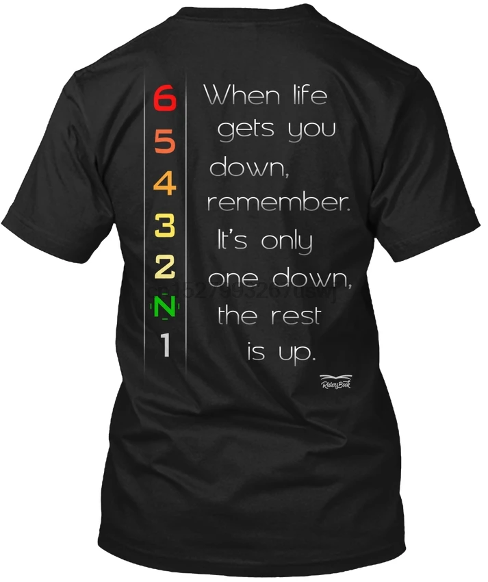 Lets Ride! - When Life Gets You Down Remember Itaposs Popular Tagless Tee T-Shirt | Мужская одежда