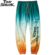 Мужские штаны в стиле хип-хоп, уличная одежда, градиентные цвета, спортивные штаны, Харадзюку, штаны для бега, повседневные спортивные брюки, осень, хипстер