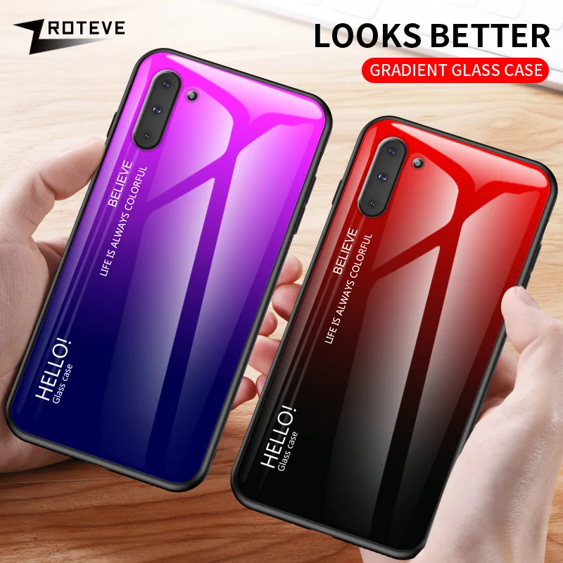 Для Samsung Galaxy Note 10 9 8 Plus чехол ZROTEVE Coque для S9 S8 S10 из закаленного стекла S E S10E