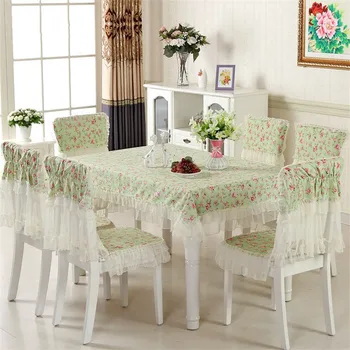 

Hot Sale 9 Pieces/Set Cheap Lace Tablecloth For Wedding Party, New Arrival Home Table Linen Cloth Chair Cover Textile Decoration