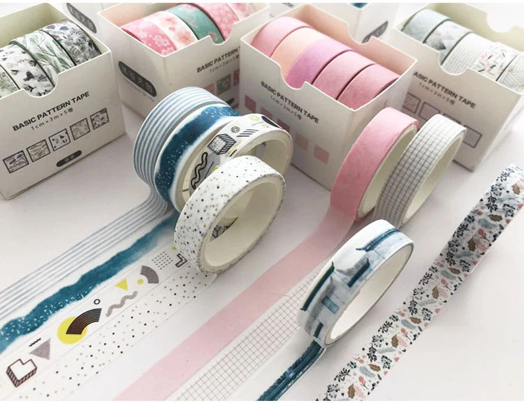 3Pcs/Set Ocean Washi Tape Cute Adhesive Tape DIY Masking Tapes Washitape