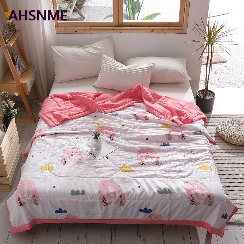 AHSNME 150x200/200x230 см летнее стеганое одеяло из полиэфира, помытое Хлопковое одеяло, специальное изделие из морщин, очень мягкое, летнее, Осеннее