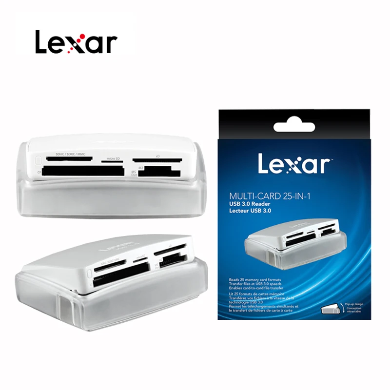 Новинка! Оригинальный считыватель карт Lexar 25 в 1 USB 3 0 высокая скорость! 500 м/с