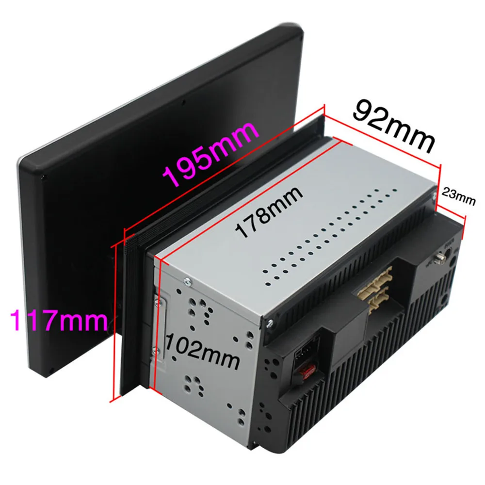 Top Android 9.1 Quad Core Car Multimedia Player Universal Double 2Din Car Radio Stereo Audio Player Autoradio GPS Navigation BT USB 5