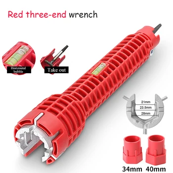 

Faucet And Sink Installer Multifunctional Faucet Wrench Removal Tool for Toilet Bathroom Kitchen Sink Faucet Basin Pipe Nut