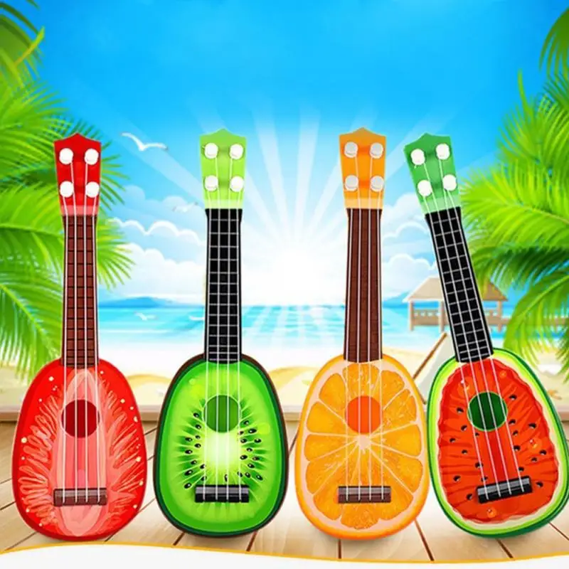 Новейший супер милый детский 4 струнный фруктовый стиль гитара укулеле