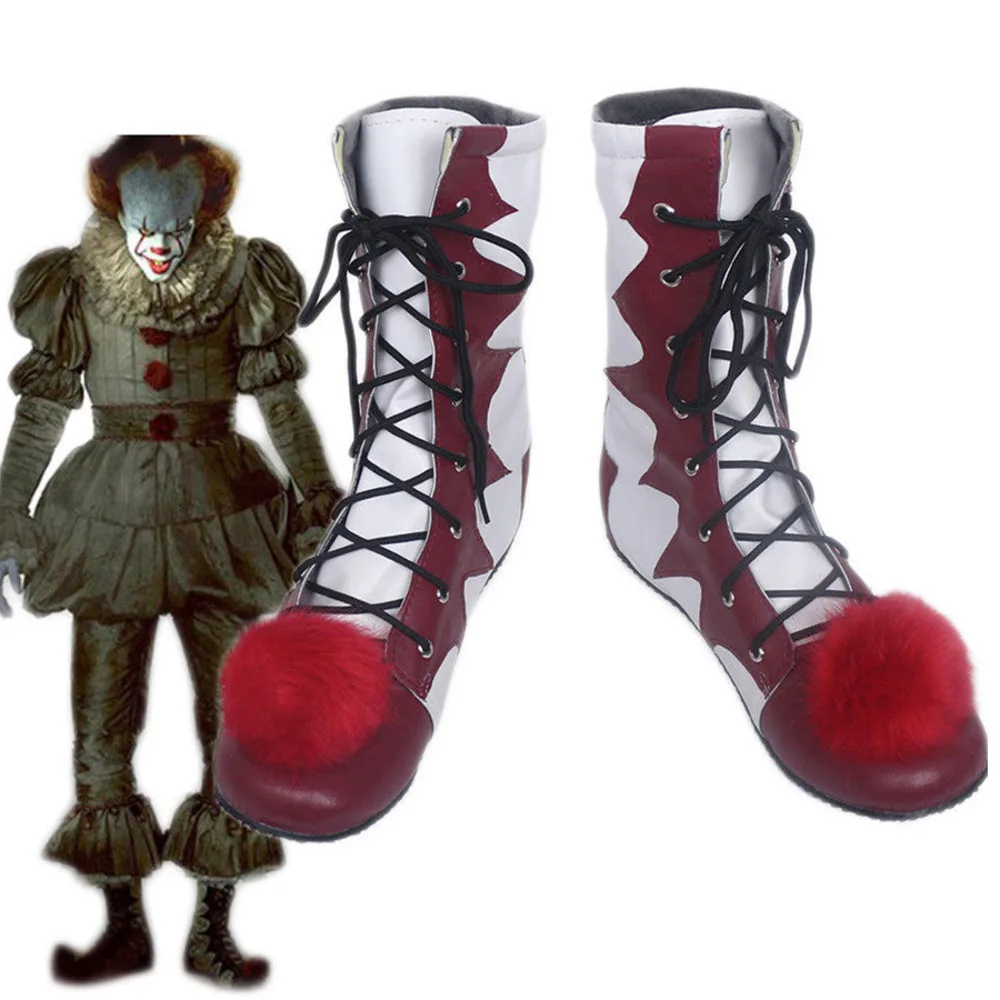 huella dactilar rodillo Deportes Disfraz de payaso de it para Halloween, botas hechas a medida, zapatos para  hombre y mujer - AliExpress