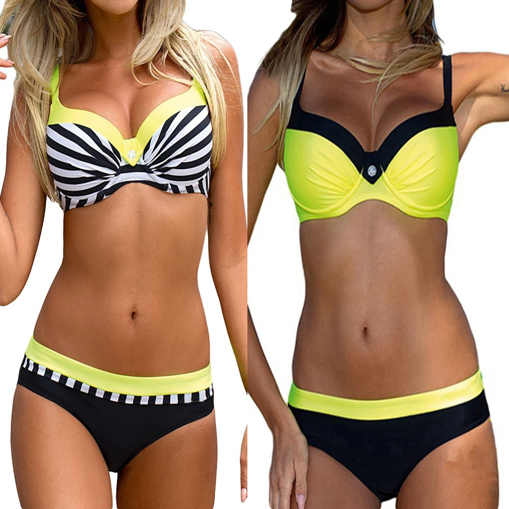 two piece bandeau swimsuits