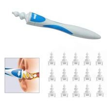 2021 new Creative Swab with Tips Rotating Ear Cleaner Easy Earwax Removal Soft Spiral Cleaner Cleaning Ear Wax Tool