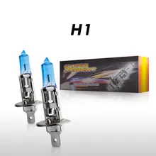 2 шт H1 Галогенные лампы 100 Вт лампа для автомобилей Белый свет супер яркий