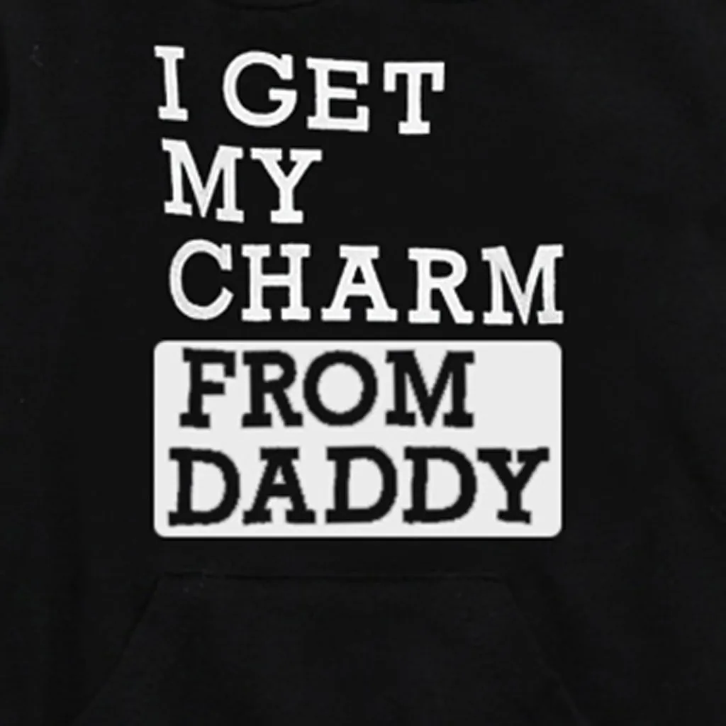 Толстовка с капюшоном для маленьких мальчиков черная блузка буквенным принтом