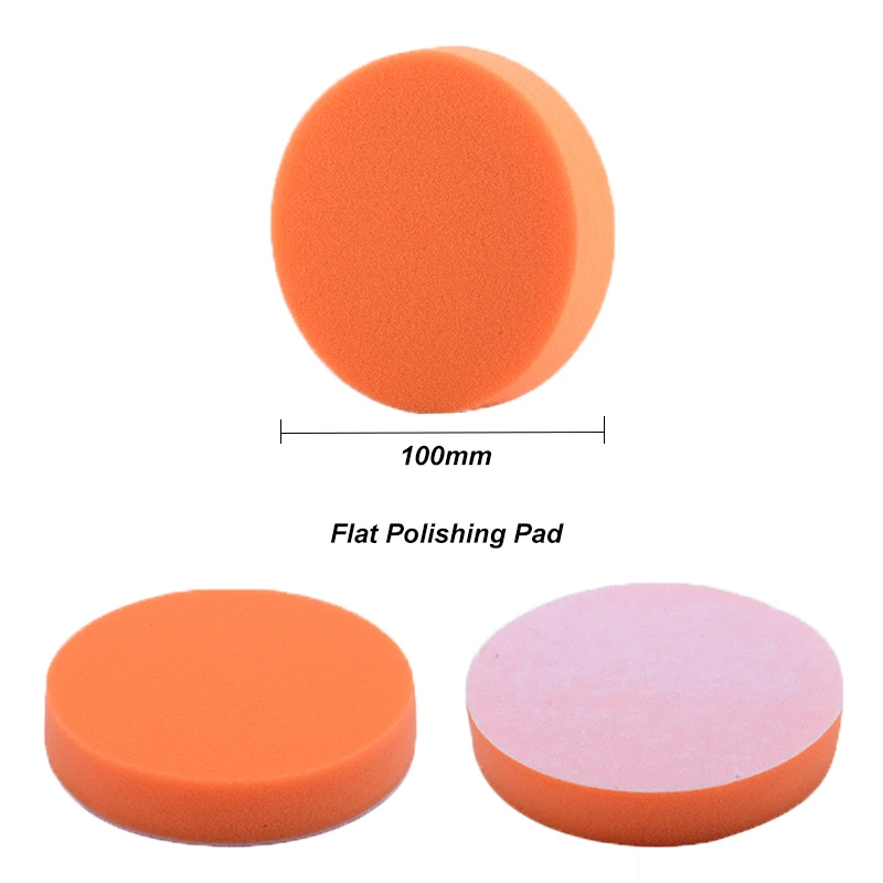 4inch 100mm Wool Buffing Pad Car Polishing Sponge Pad Kit Drill Adapter M10 Power Tool Accessory for Waxing Polishing (9)
